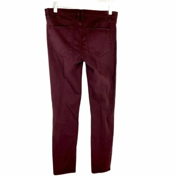 Madewell skinny skinny ankle 27 maroon pant Vampire Goth Dark Romantic - Picture 3 of 8